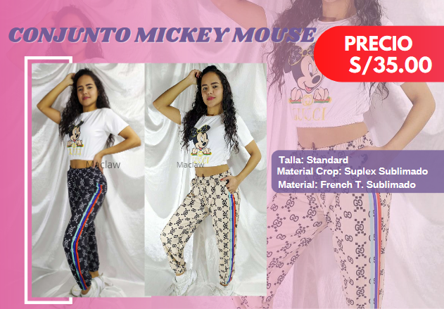 Conjunto Mickey Mouse