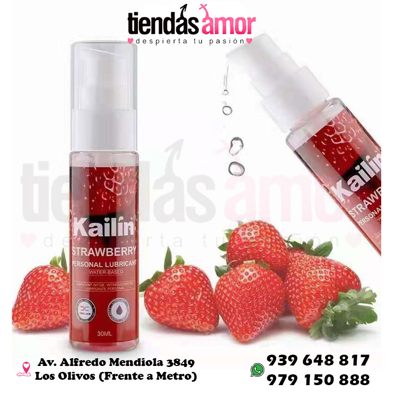 Delicioso lubricante con sabor a fresa KAILIN