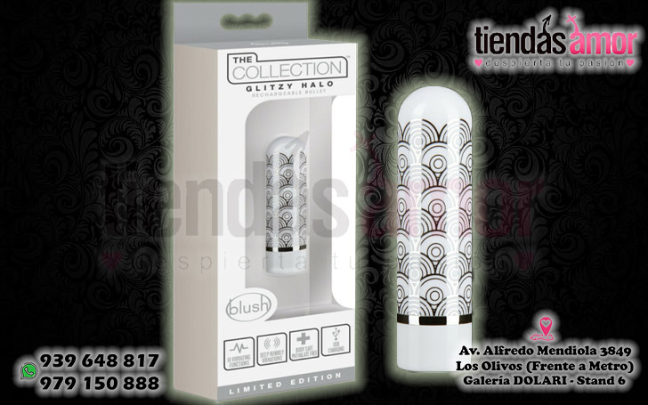 Vibrador Bala recargable Glitzy Deco Silver