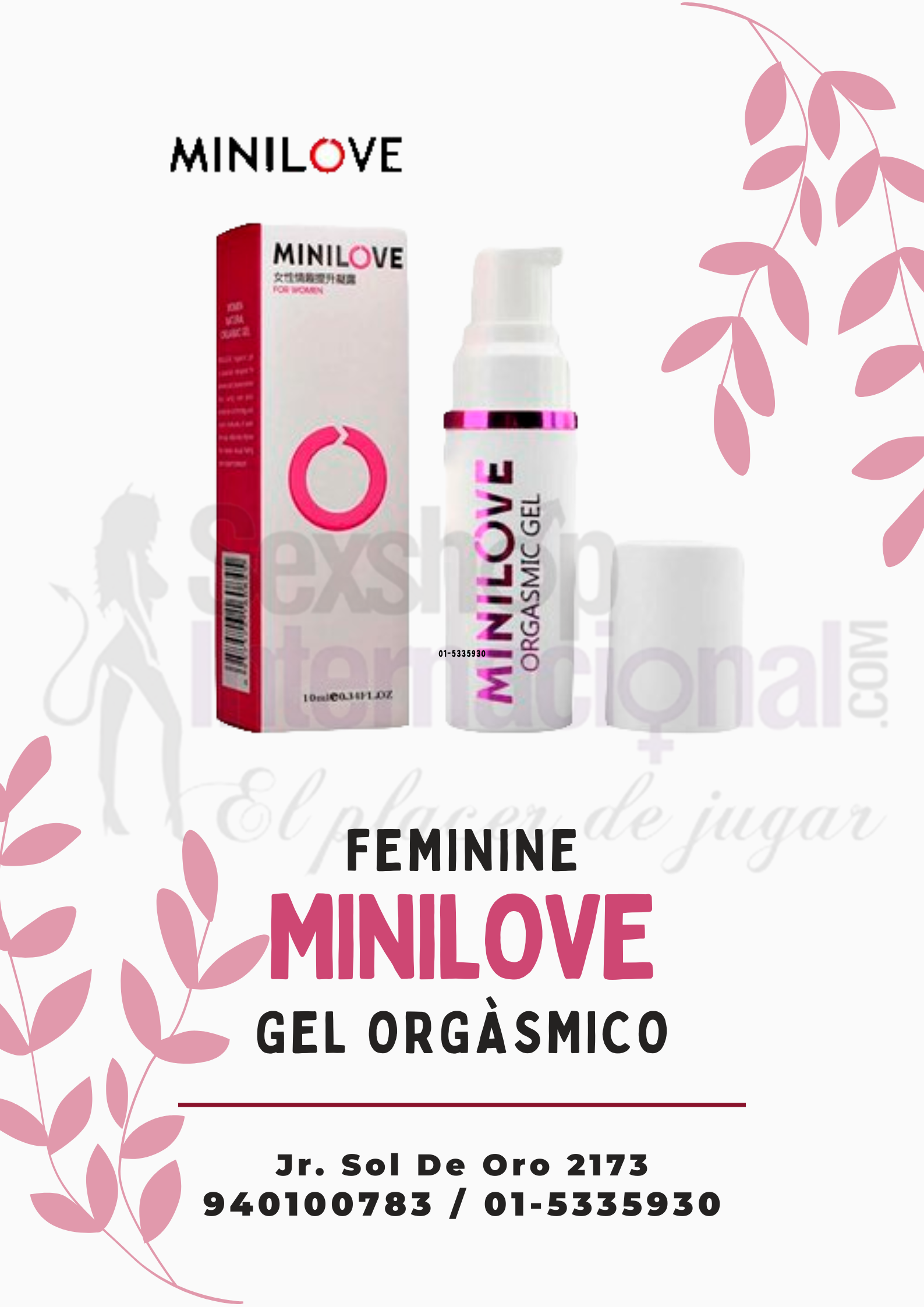 MINILOVE GEL ORGASMOS EN MUJERES CON MÀS FACILIDAD