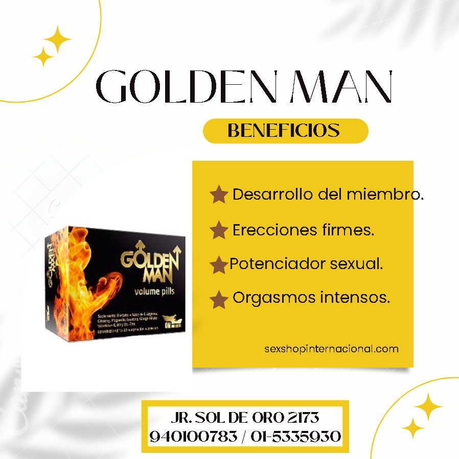 GOLDEN MAN PASTILLAS DE AGRANDAMIENTO DEL MIEMBRO 