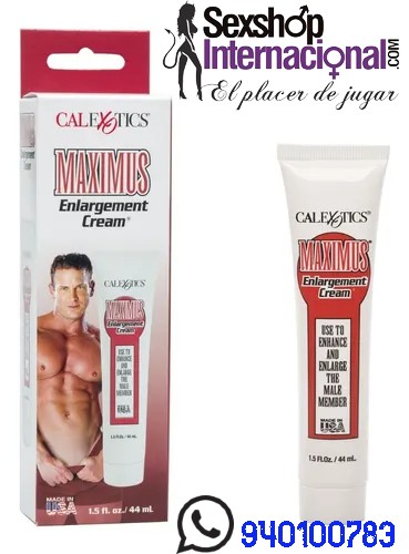 MAXIMUS ENLARGEMENT CREAM SEXSHOP INTERNACIONAL