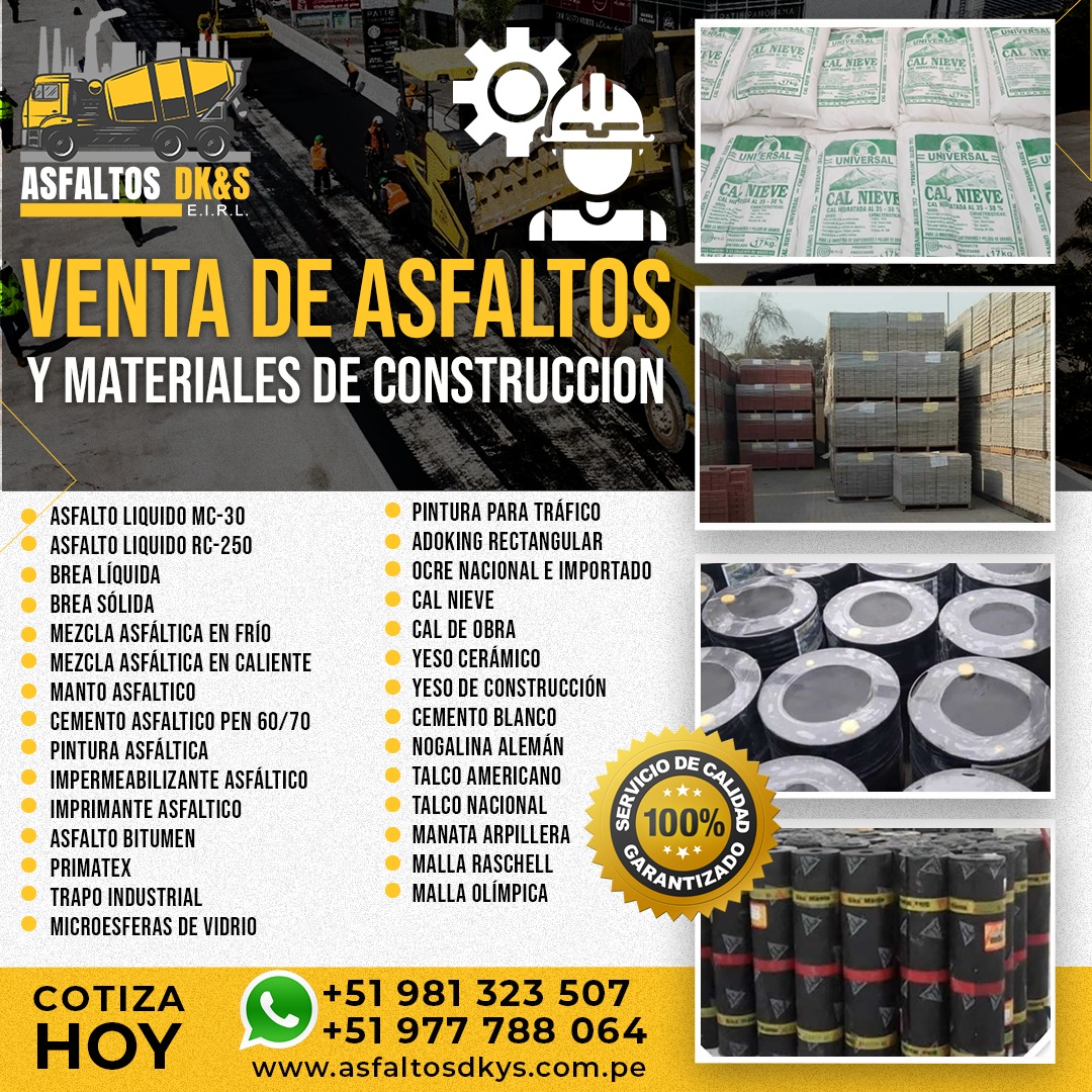 VENTA DE EMULSIÓN ASFÁLTICA LENTA 