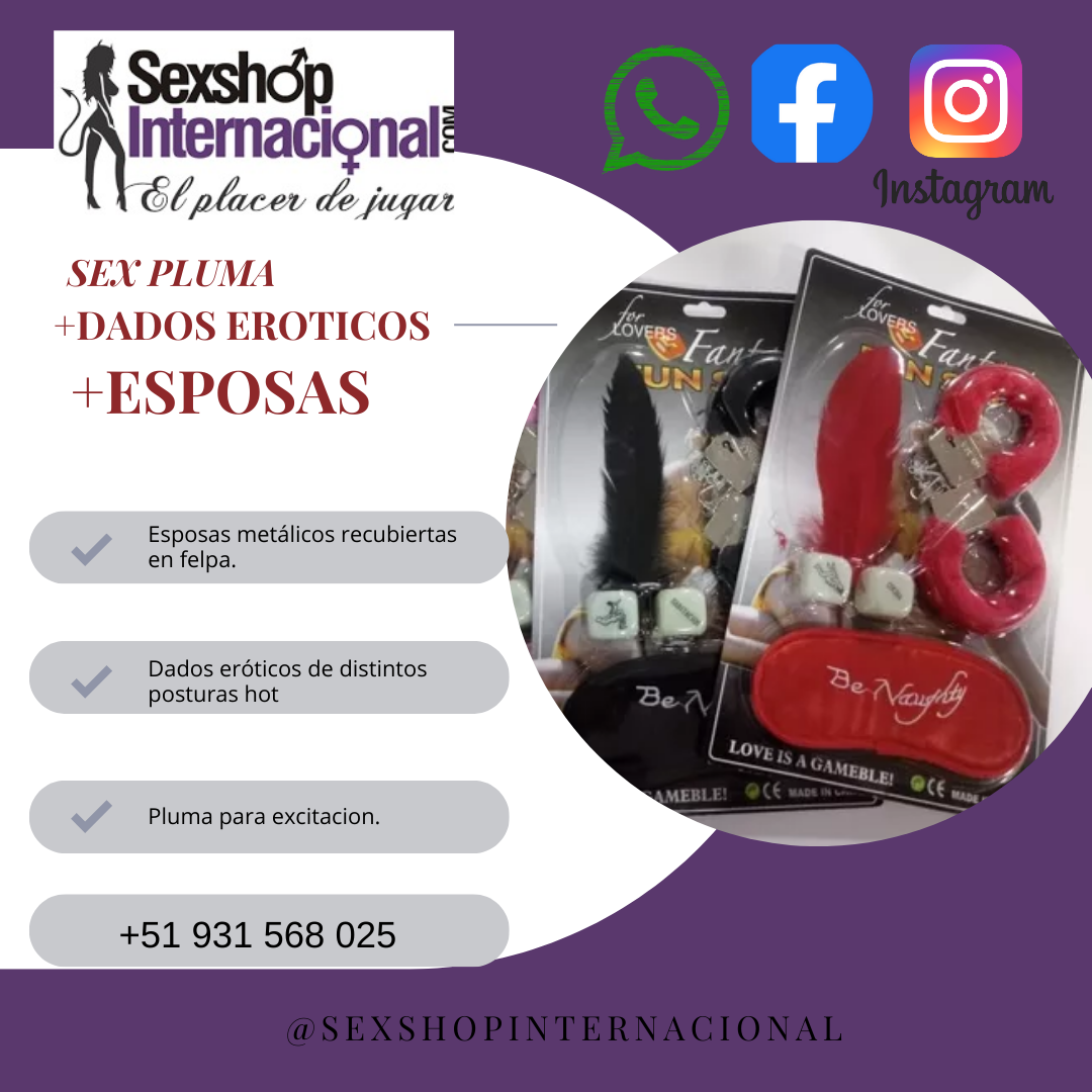 SEX HOT ESPOSA ANTIFAZ PLUMA DADOS POSTURAS SEXSHOP 931568025