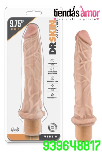 DILDO VIBRADOR DR. SKIN9.75 TIENDAS AMOR 