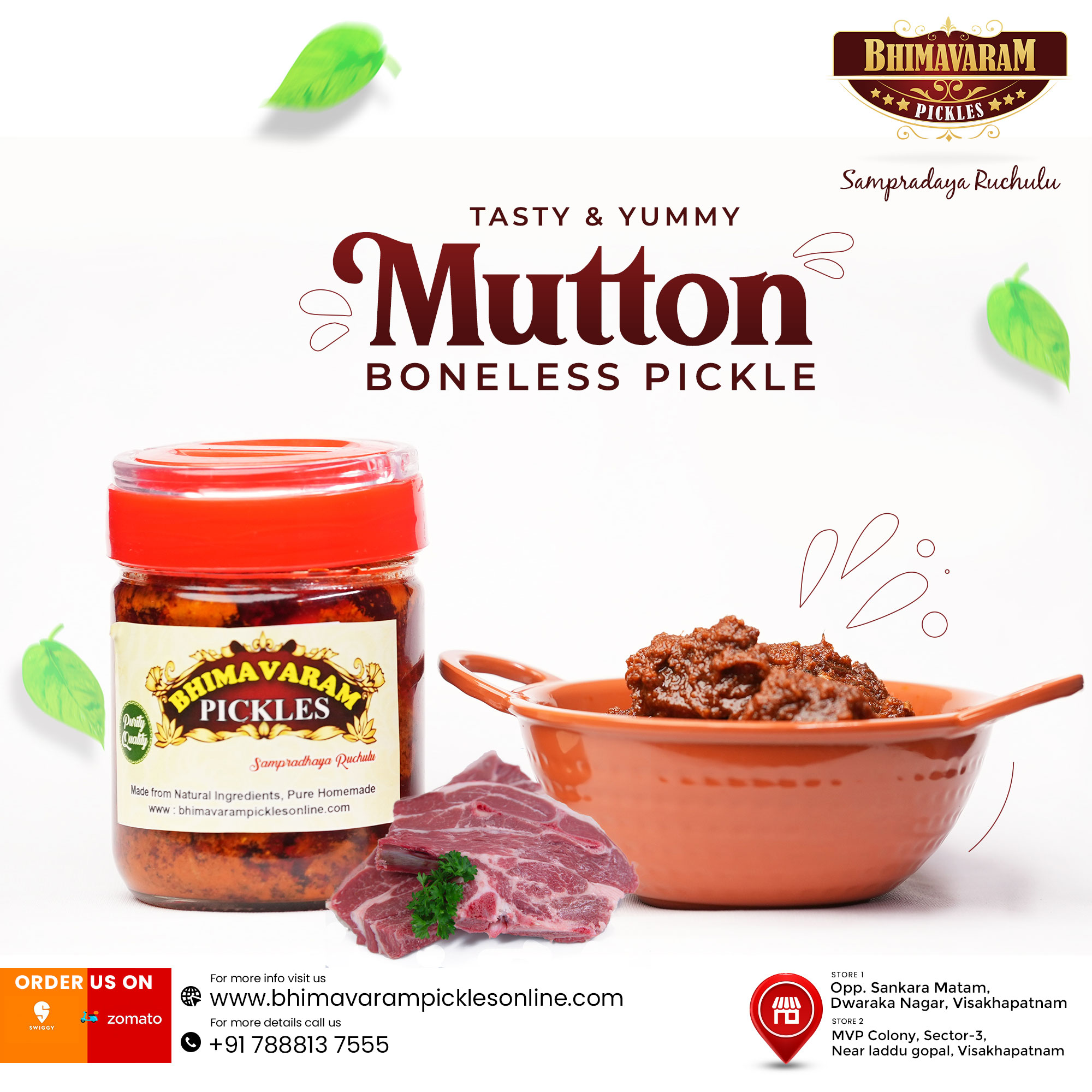 Best Pickels in Andhrapradesh and Bhimavaram