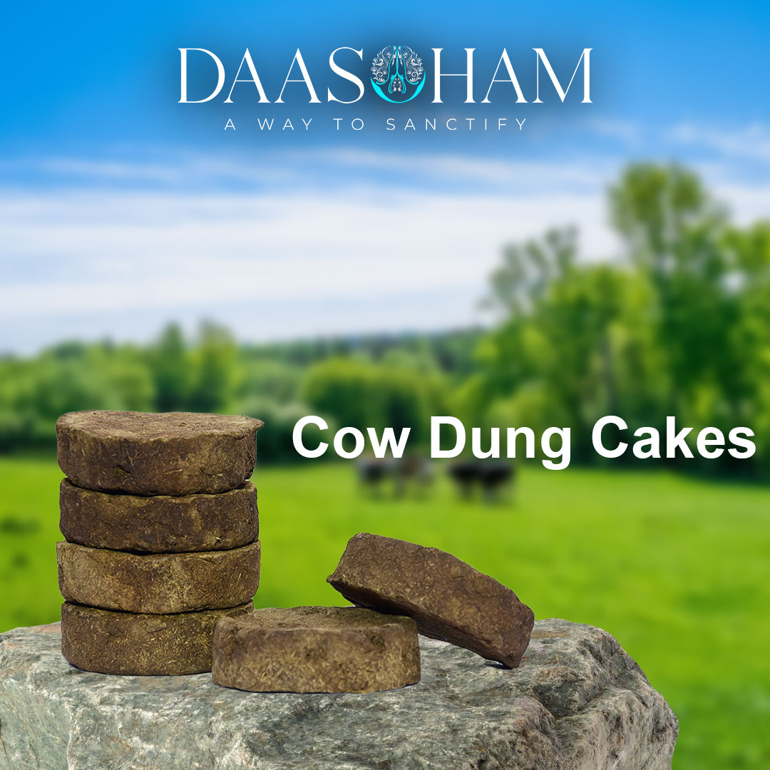 Dry Cow Dung Cake