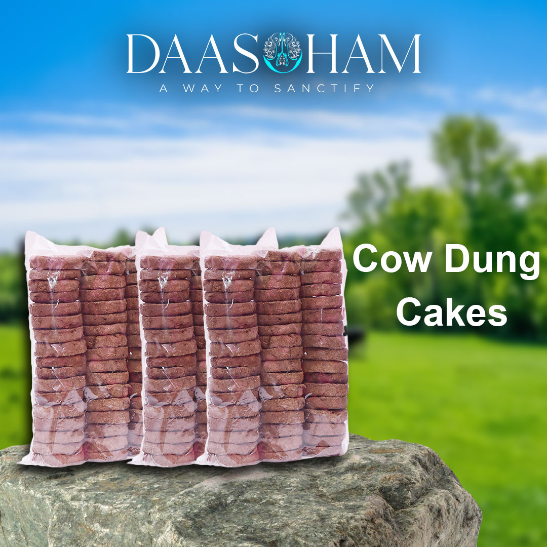 Dry Cow Dung Cake