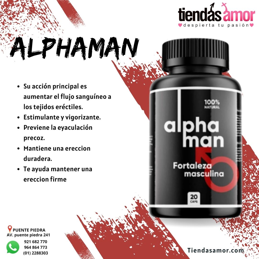 ALPHAMAN SUPLEMENTO NATURAL POTENCIA Y TAMAÑO PUENTE PIEDRA 241 LIMA