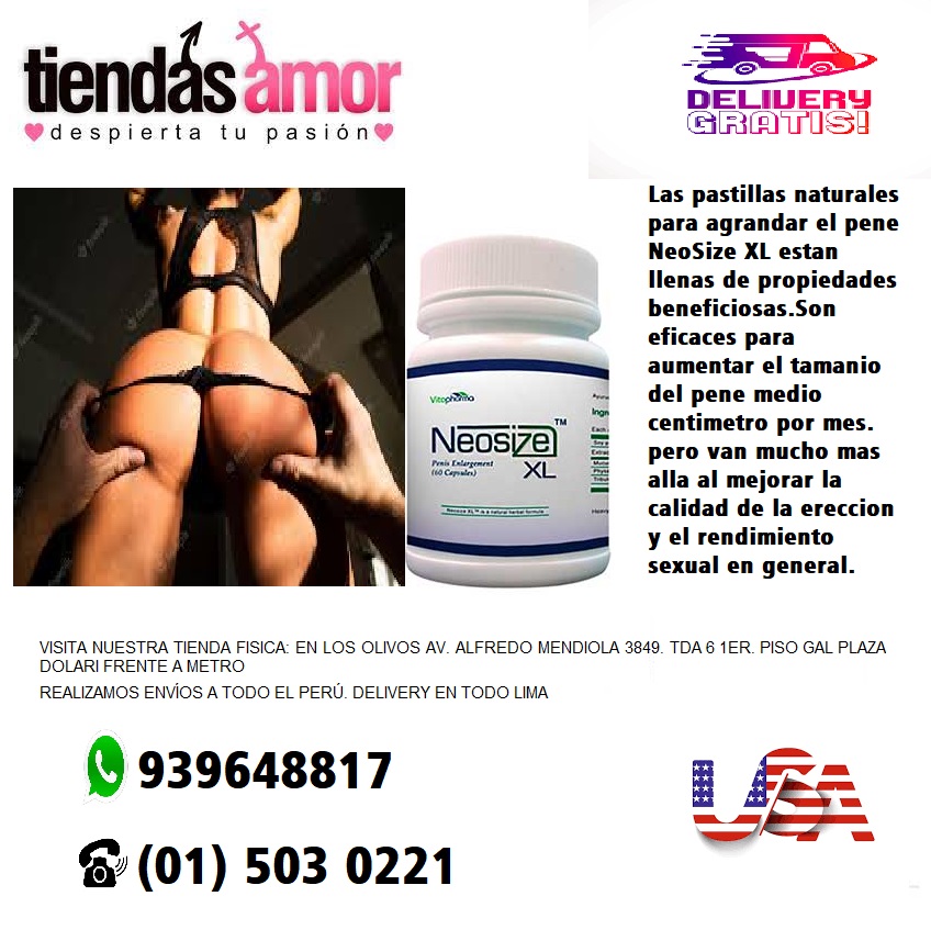 NEOSIZE XL DESARROLLO VIRIL - AFRODISIACAO - SEXSHOP LOS OLIVOS 