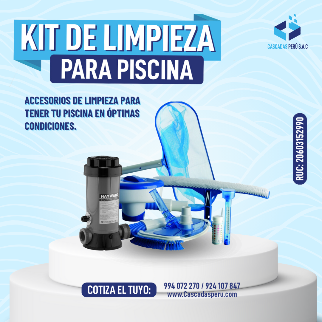 Bomba Sumergible - Filtro - Desnatador para piscina - Luz sumergible RGBw