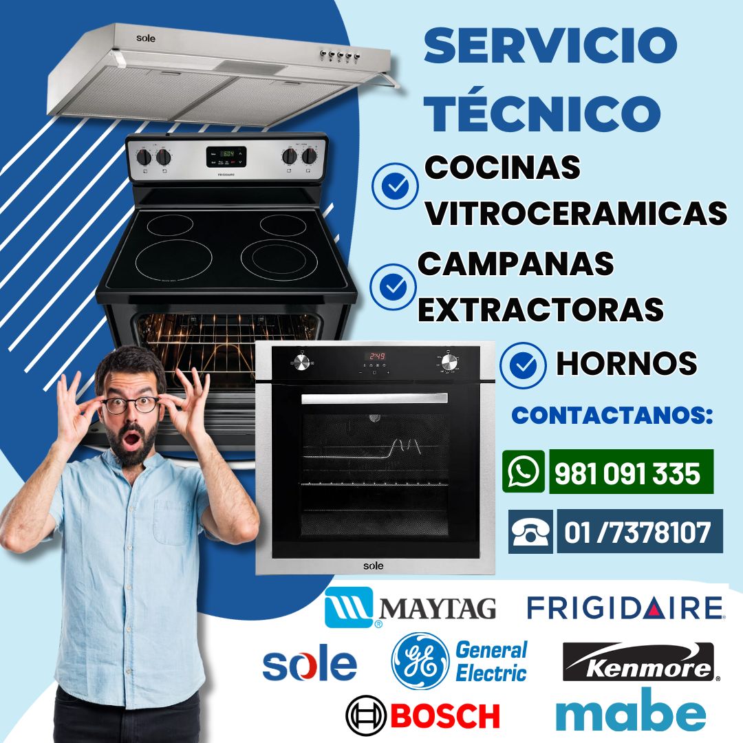  Profesionales Mantenimiento de Cocinas Vitrocerámicas 981091335-Pueblo Libre