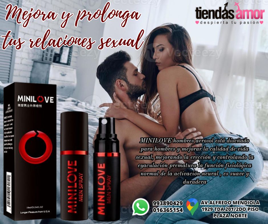 RESTARDANTES EN SPRAY 1 MINI LOVE FOR MEN DURA MAS EN LA CAMA