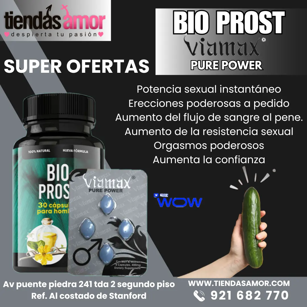 BIOPROST PROSTATITIS y VIAMAX PURE POWER SUPER OFERTA