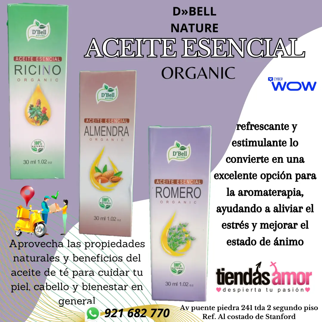 ACEITE ESENCIAL ORGANIC 30mL D»BELL