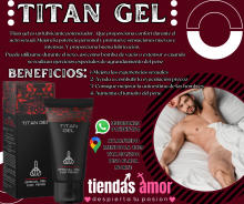 SEXSHOP TITAN GEL FOR MEN GEL AGRANDADOR PARA EL PENE 