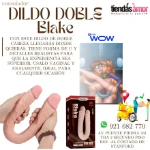 CONSOLADOR Doublé Dildo Blake para estimulación vaginal como anal