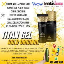 Agranda Miembro Titan Gel Goldm Original para Hombre